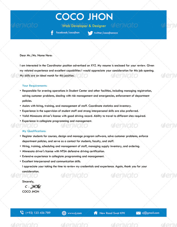 Resume+Cover Letter by Mehrodesigns | GraphicRiver